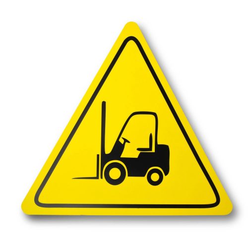 WARNING SIGN FORKLIFT TRIANGLE žltá 500mm