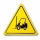 WARNING SIGN FORKLIFT TRIANGLE žltá 500mm