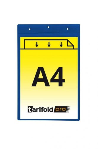 Identifikačné vrecko, na zavesenie, A4, vertical, modrá 10 ks