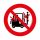 TRAVELING WITH FORKLIFT IS FORBIDDEN!' PODLAHOVÁ ZNAČKA 300 mm