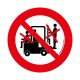 TRAVELING WITH FORKLIFT IS FORBIDDEN!' PODLAHOVÁ ZNAČKA 500 mm